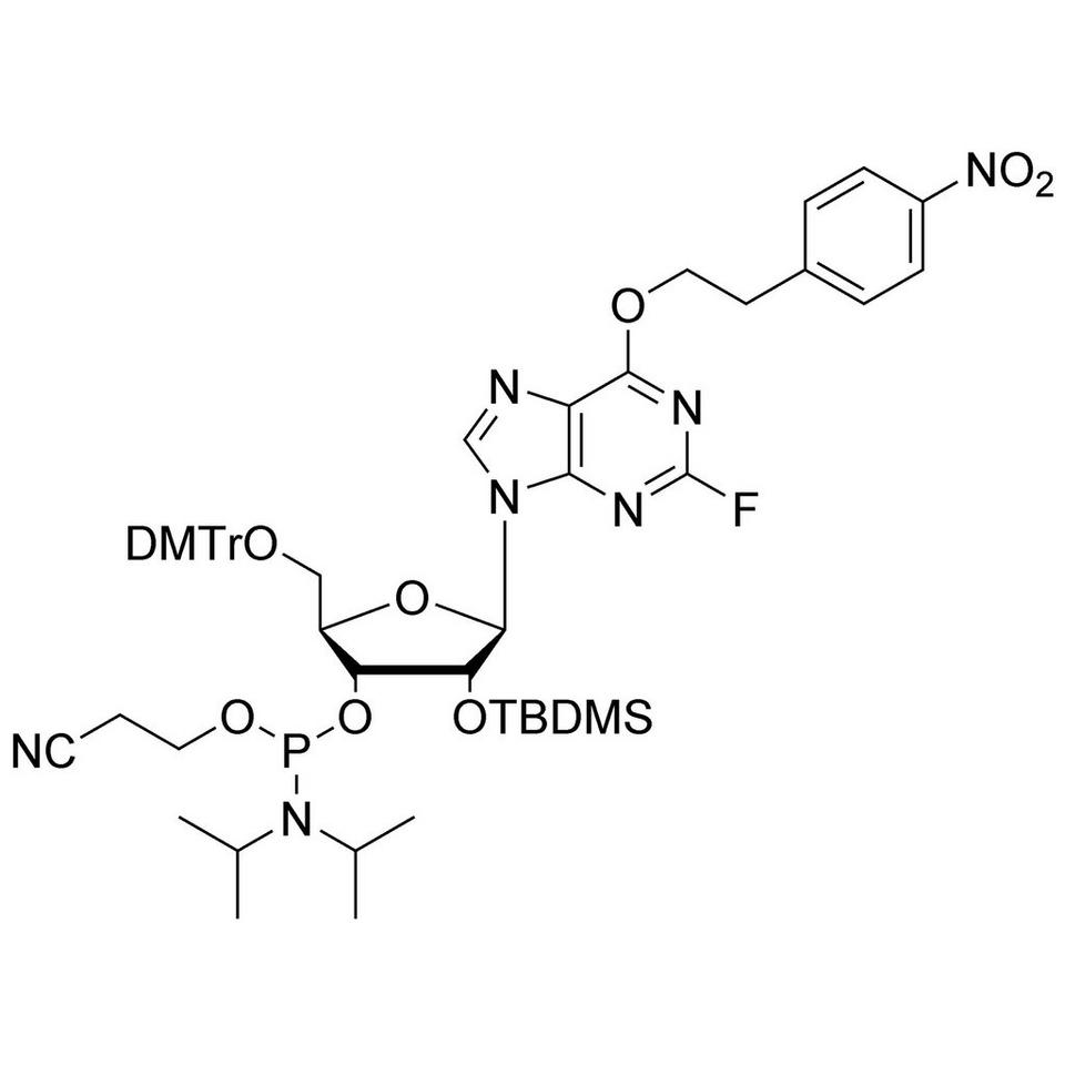 2-Fluoro-I CE-Phosphoramidite (Convertible G CE-Phosphoramidite), 250 mg, ABI (10 mL / 20 mm Septum)